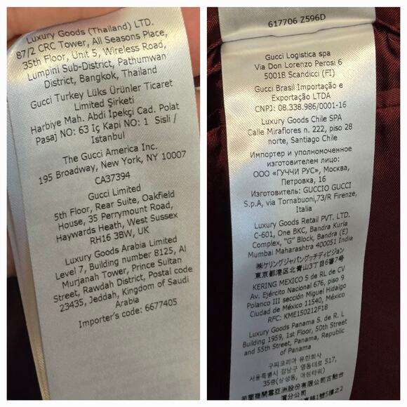 Gucci Blazer Size 44 Blue and Burgundy Uniform - Picture 7 of 8